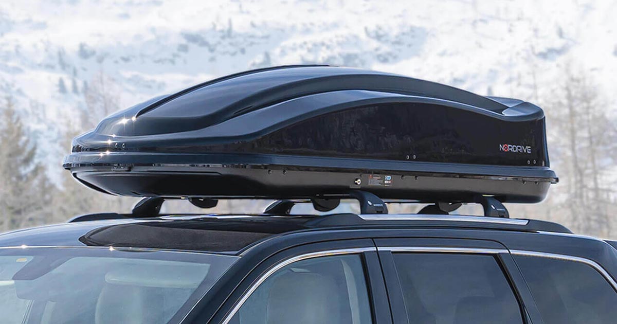 Box tetto portatutto per auto per il trasporto di bagagli e valigeria